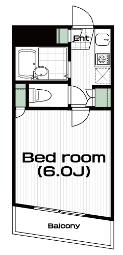 明大前駅の賃貸 66,000円 間取り図