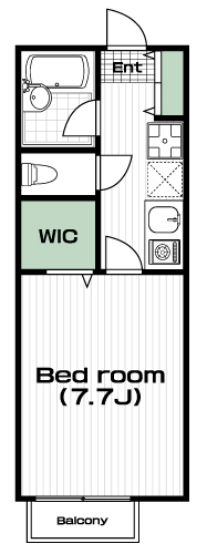 大塚・帝京大学駅の賃貸 55,000円 間取り図