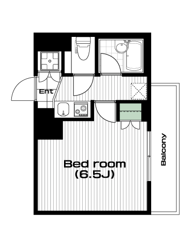江古田駅の賃貸 78,000円 間取り図