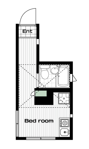 十条駅の賃貸 47,000円 間取り図