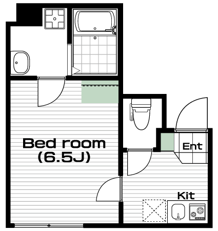 元住吉駅の賃貸 73,000円 間取り図