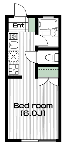 国分寺駅の賃貸 58,000円 間取り図