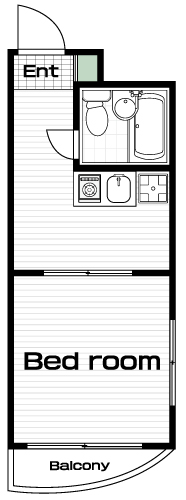 武蔵小金井駅の賃貸 49,000円 間取り図
