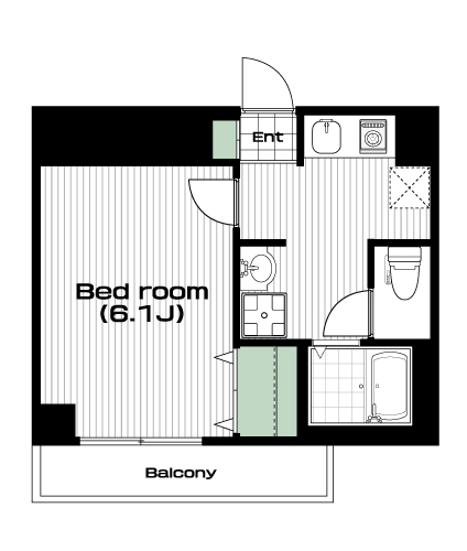 新所沢駅の賃貸 56,000円 間取り図