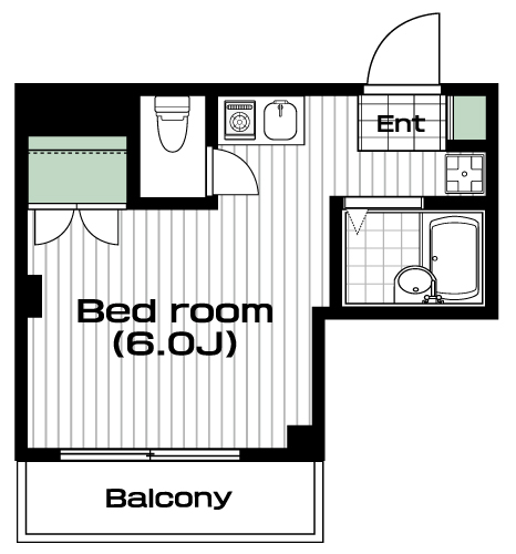 千歳烏山駅の賃貸 72,000円 間取り図