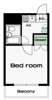 日吉駅の賃貸 37,000円 間取り図