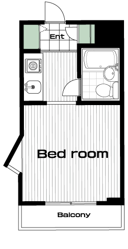 東長崎駅の賃貸 52,000円 間取り図