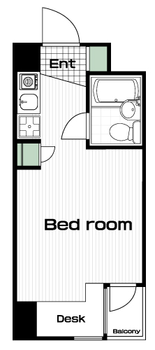 八王子駅の賃貸 37,000円 間取り図
