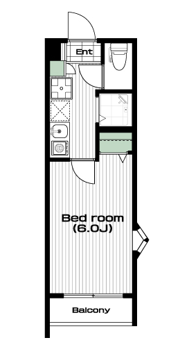 新小岩駅の賃貸 75,000円 間取り図