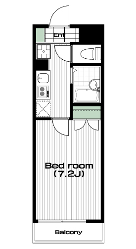 東長崎駅の賃貸 68,500円 間取り図
