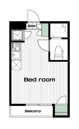 板橋本町駅の賃貸 55,000円 間取り図