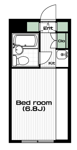 玉川学園前駅の賃貸 39,000円 間取り図