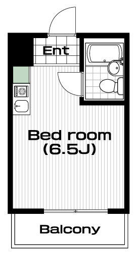 渋谷駅の賃貸 65,000円 間取り図