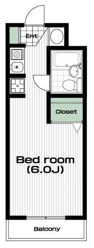 つつじヶ丘駅の賃貸 46,000円 間取り図