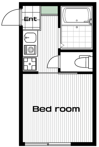 菊名駅の賃貸 55,000円 間取り図
