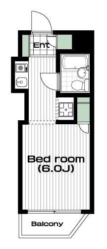 十条駅の賃貸 53,700円 間取り図