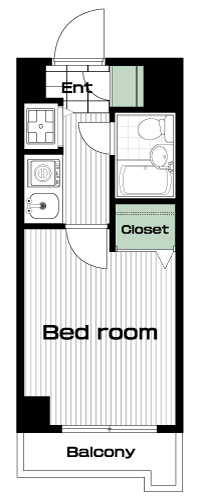 荻窪駅の賃貸 50,000円 間取り図