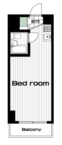 西川口駅の賃貸 45,000円 間取り図