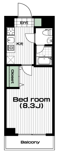 二子玉川駅の賃貸 91,000円 間取り図