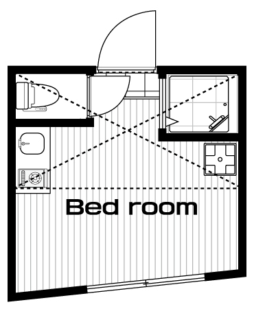 四ツ谷駅の賃貸 72,000円 間取り図