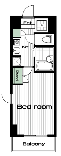 相模大野駅の賃貸 49,000円 間取り図