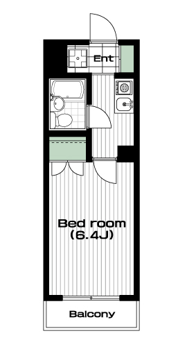 桜台駅の賃貸 57,000円 間取り図