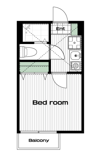 草加駅の賃貸 53,000円 間取り図