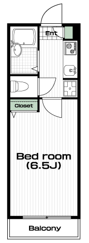 武蔵境駅の賃貸 64,000円 間取り図