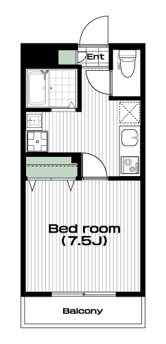 秋津駅の賃貸 64,000円 間取り図