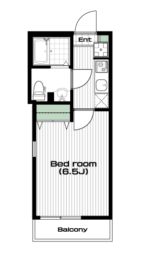 新小岩駅の賃貸 80,000円 間取り図