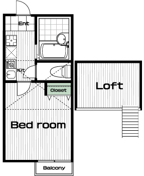 白楽駅の賃貸 63,000円 間取り図
