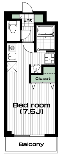 青葉台駅の賃貸 68,000円 間取り図