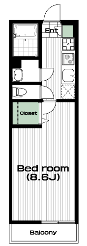 南大沢駅の賃貸 63,000円 間取り図