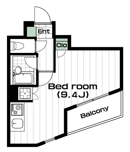 高井戸駅の賃貸 69,000円 間取り図