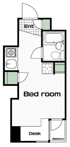八王子駅の賃貸 40,000円 間取り図