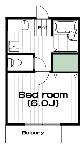 恩田駅の賃貸 40,000円 間取り図