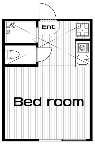 高円寺駅の賃貸 56,000円 間取り図