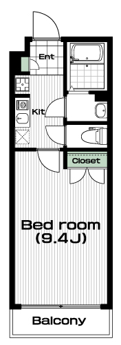 青葉台駅の賃貸 70,000円 間取り図