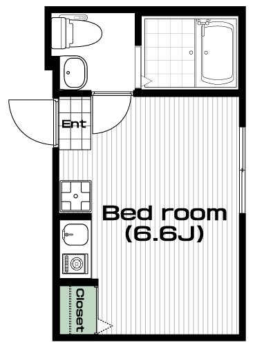 蒲田駅の賃貸 72,000円 間取り図