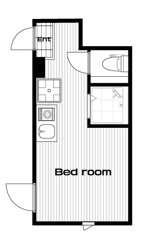 氷川台駅の賃貸 52,000円 間取り図