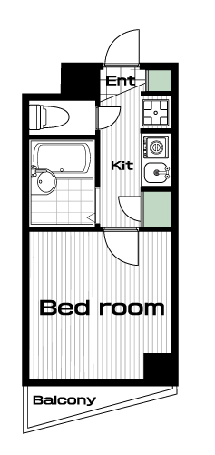 渋谷駅の賃貸 87,000円 間取り図