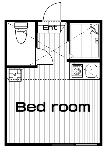 鷺ノ宮駅の賃貸 50,000円 間取り図