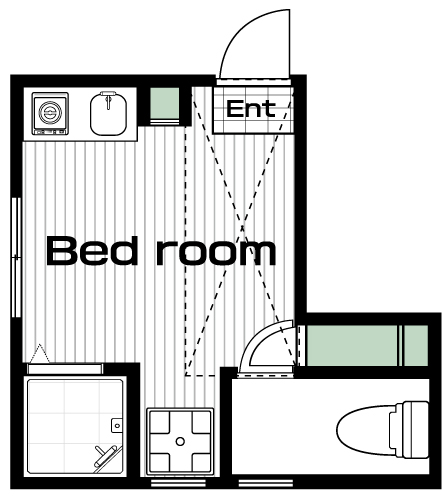 国分寺駅の賃貸 47,000円 間取り図