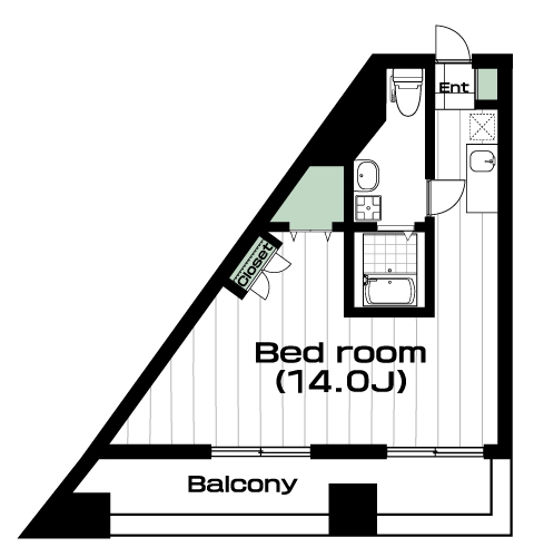 新百合ヶ丘駅の賃貸 61,500円 間取り図
