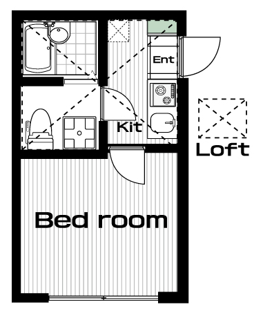 向ヶ丘遊園駅の賃貸 57,000円 間取り図