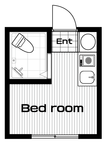 高田馬場駅の賃貸 51,700円 間取り図