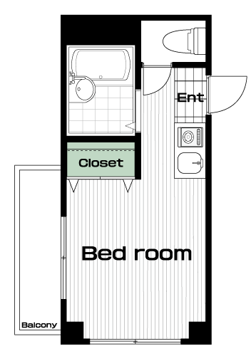 国分寺駅の賃貸 55,000円 間取り図
