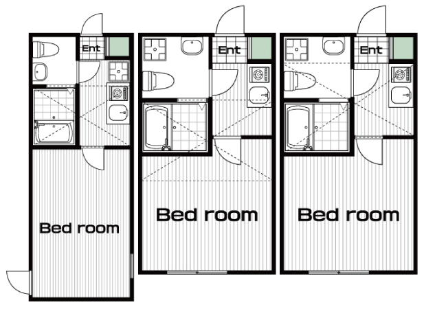 聖蹟桜ヶ丘駅の賃貸 64,000円 間取り図
