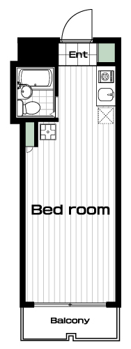 日吉駅の賃貸 46,000円 間取り図