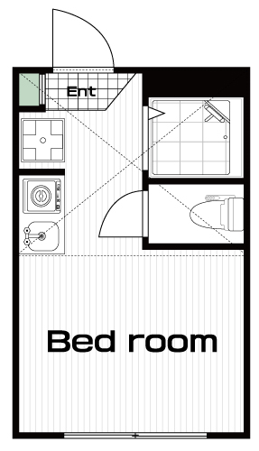 荻窪駅の賃貸 68,000円 間取り図